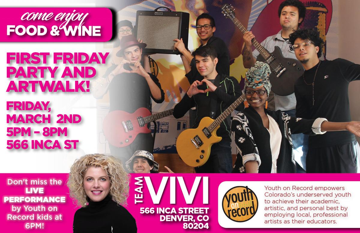 First Friday with Team Vivi and Youth on Record Youth on Record